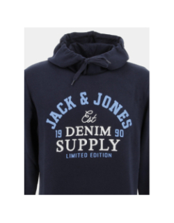 Sweat à capuche logo bleu marine homme - Jack & Jones