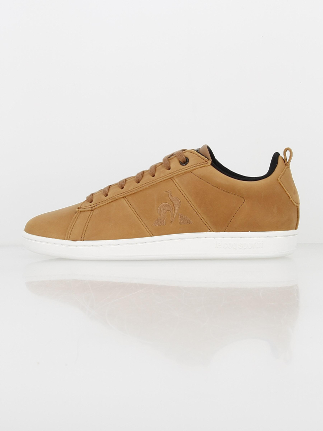 getrouwd Kinematica Chinese kool Baskets courtclassic marron homme - Le Coq Sportif | wimod