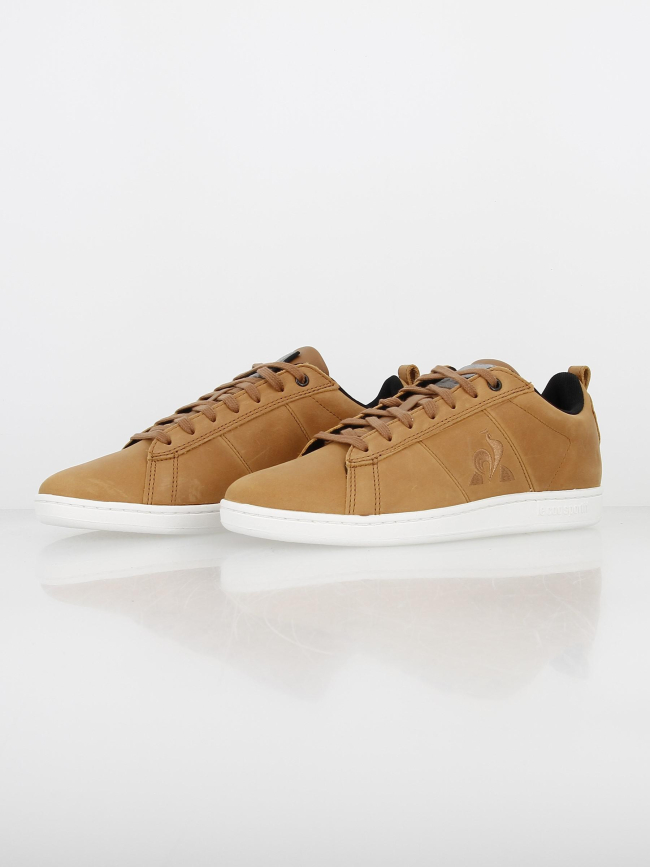 getrouwd Kinematica Chinese kool Baskets courtclassic marron homme - Le Coq Sportif | wimod