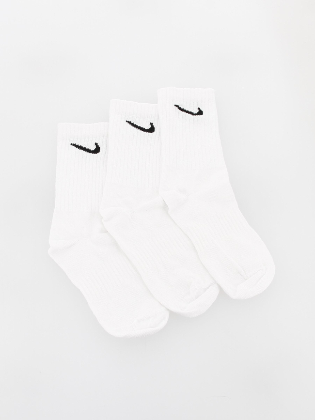 Pack 3 paires chaussettes everyday blanc enfant - Nike