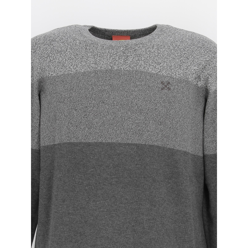 Pull coton homme REDMOND 600rd col V gris