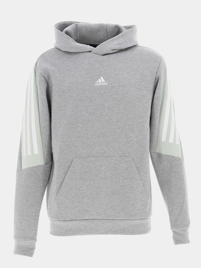 Sweat à capuche fi 3S gris homme - Adidas