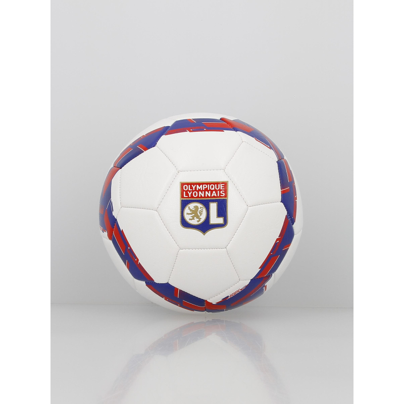 Ballon de football supporter OL t5 blanc - Olympique Lyonnais