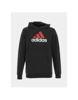 Sweat à capuche bicolore noir garçon - Adidas