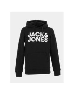 Sweat à capuche Noir Homme Jack & Jones Logo | Espace des Marques