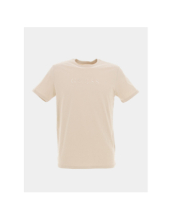 T-shirt classic pima beige homme - Guess