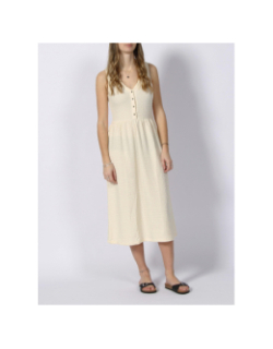 Robe midi aria blanc ivoire femme - Deeluxe