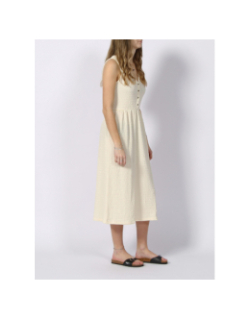 Robe midi aria blanc ivoire femme - Deeluxe