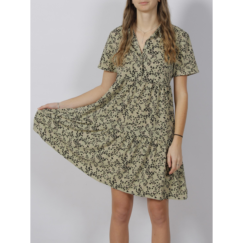 Robe piper animal vert femme - JDY