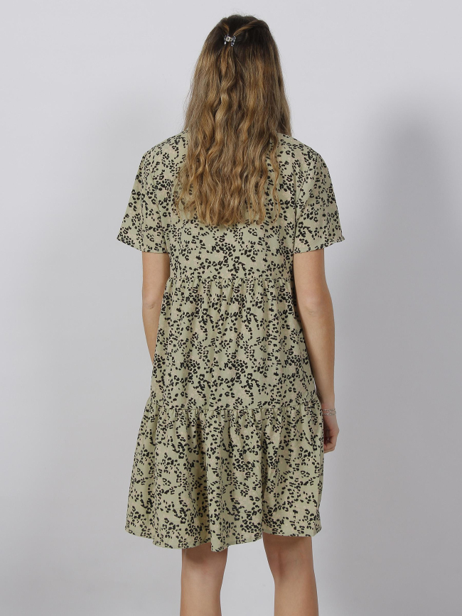 Robe piper animal vert femme - JDY