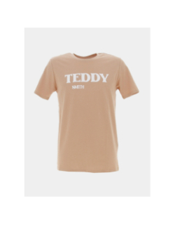 T-shirt finn beige homme - Teddy Smith