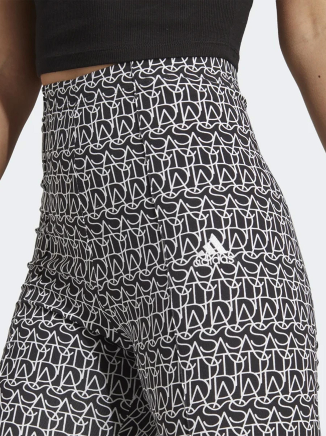 aansluiten klinker spoor Short cycliste taille haute bluv logo noir blanc femme - Adidas | wimod