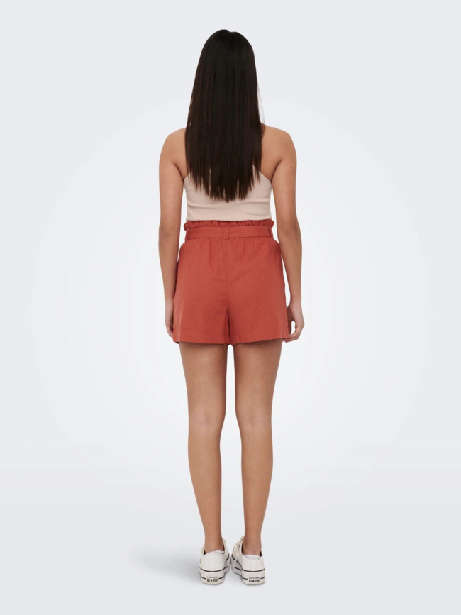 Short en lin say rouge femme -  JDY