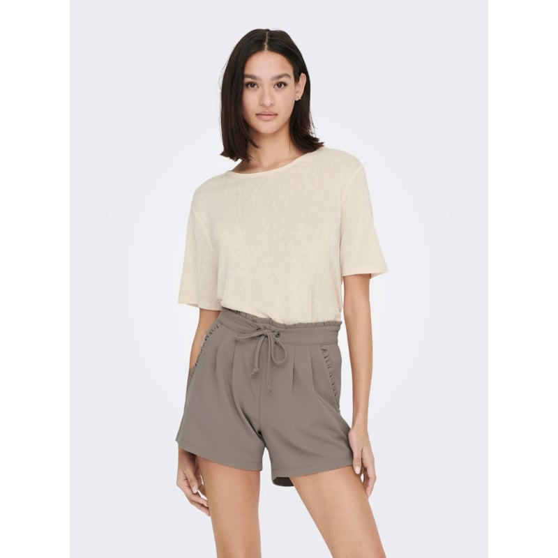 T-shirt uni faustina beige femme - JDY