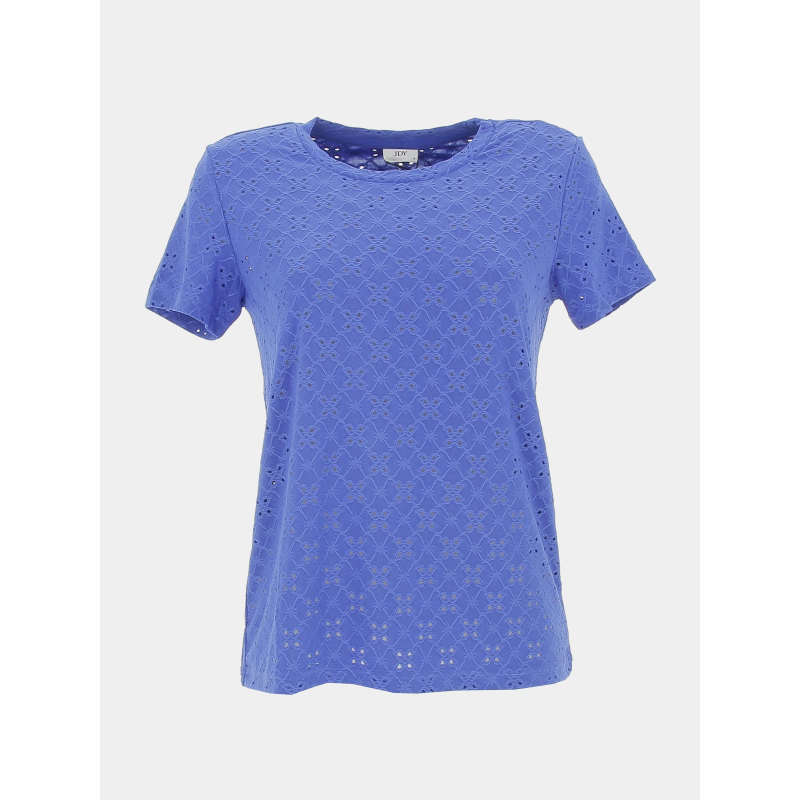 T-shirt ajouré cathinka bleu femme - JDY