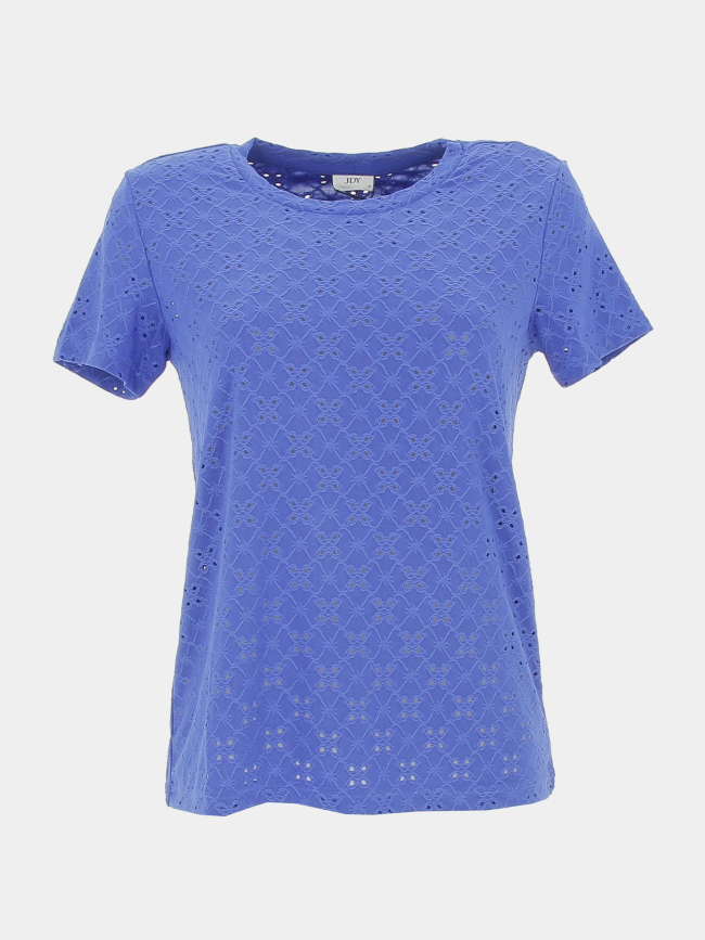 T-shirt ajouré cathinka bleu femme - JDY