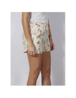 Short fluide à fleurs easy écru femme - Vero Moda