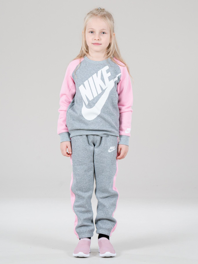 Ensemble de survêtement futura gris rose enfant - Nike