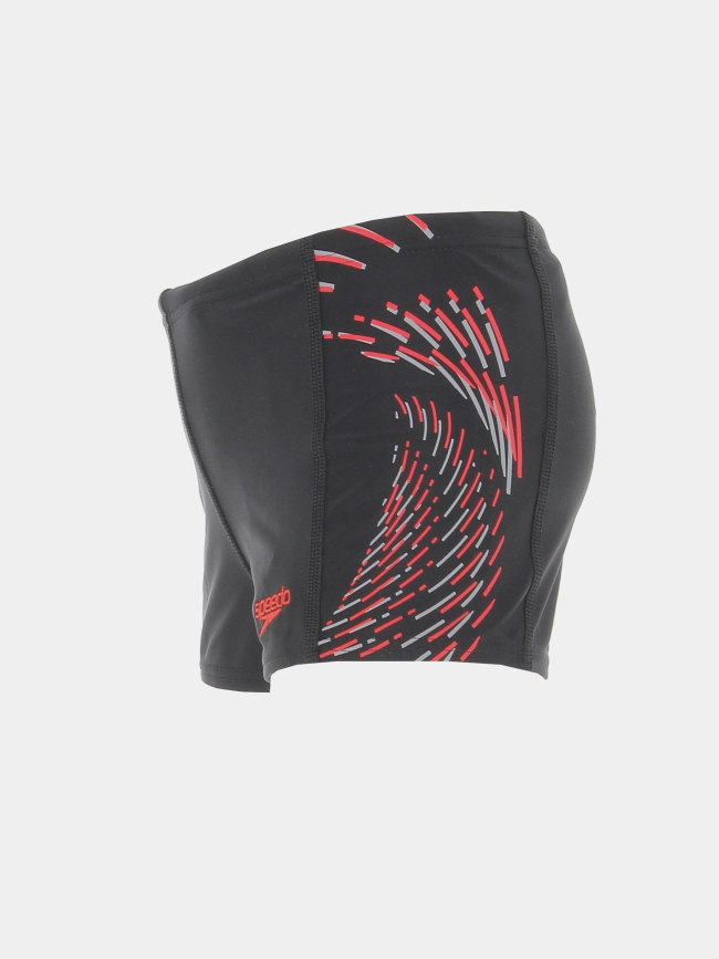 Maillot de bain natation eco rouge noir garçon - Speedo