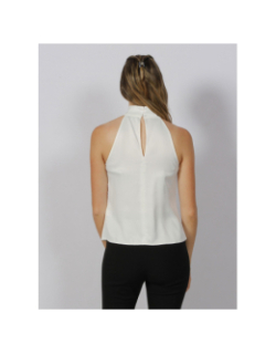 Débardeur halter satiné blanc femme - Salsa