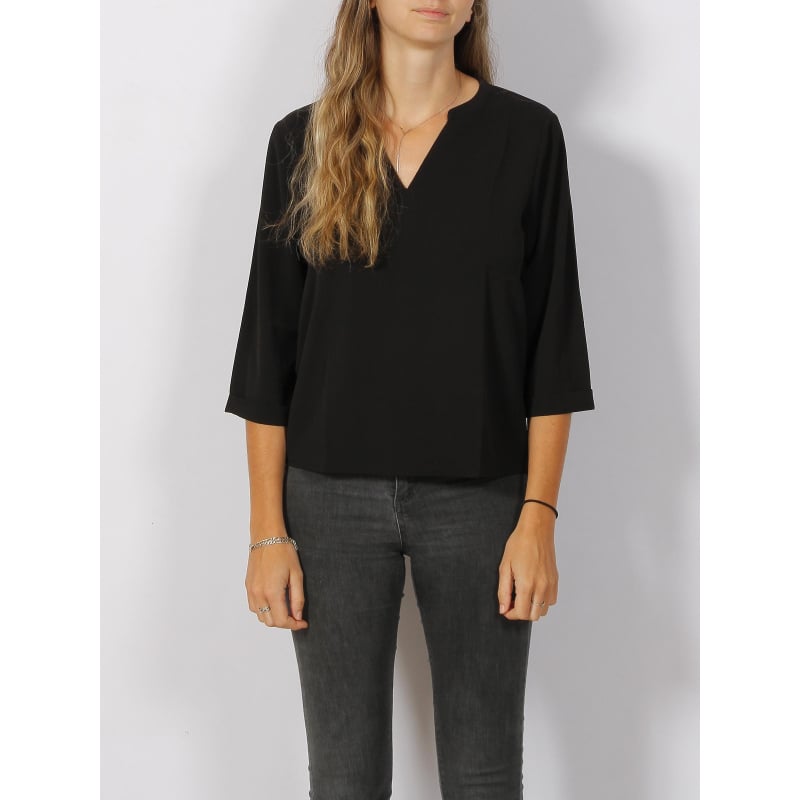 Top piper 3/4 manches noir femme - JDY