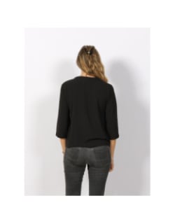 Top piper 3/4 manches noir femme - JDY