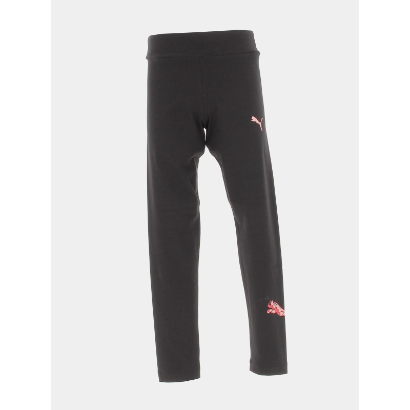 Legging essential graphic logo fleurs noir enfant - Puma