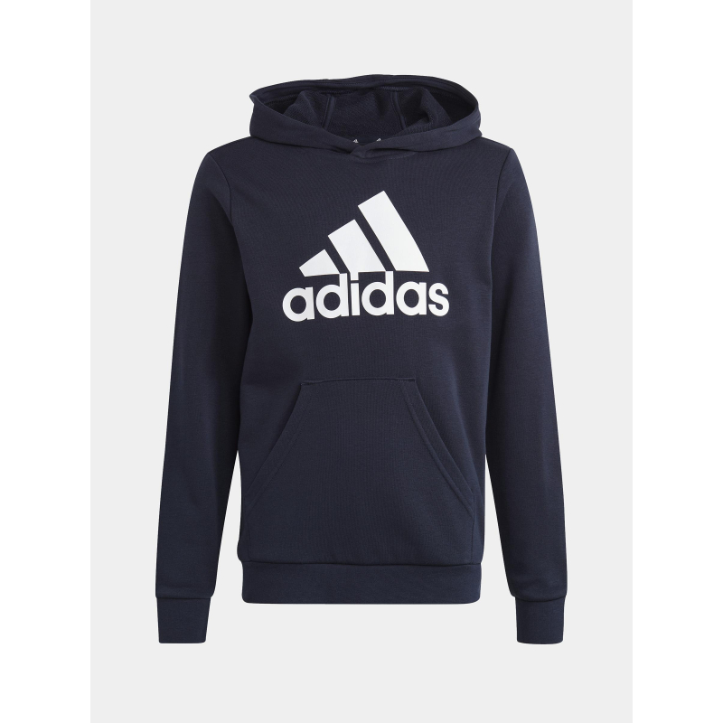 Sweat à capuche logo imprimé bleu marine enfant - Adidas