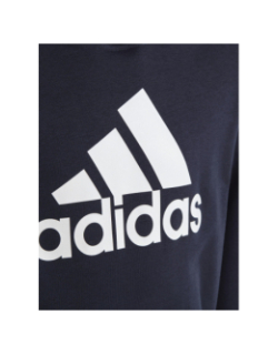 Sweat à capuche logo imprimé bleu marine enfant - Adidas