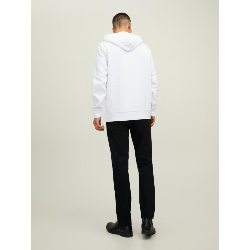 Sweat à Capuche Homme Originals Finish Jack & Jones - Blanc Cassé Mens  Clothing