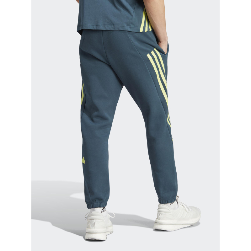 Jogging slim style long bleu pétrole homme - Adidas