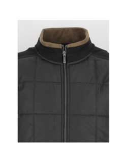 Veste légère sweat matelassé noir homme - Benson & Cherry