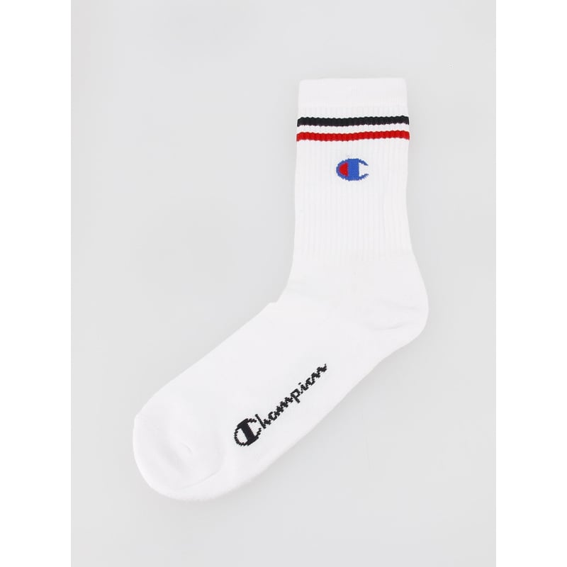 Chaussettes homme CHAMPION SPORT Pack de 3 paires Blanches BRODERIE  CHAMPION 39-42