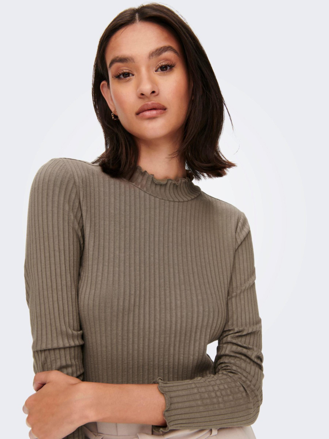 Top fransiska marron femme - JDY