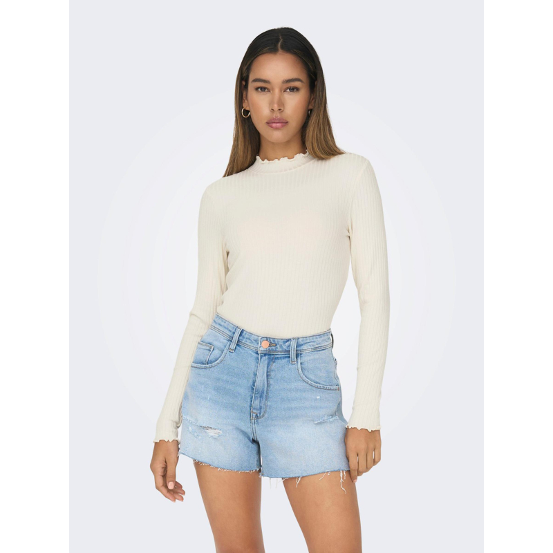 Top fransiska ivoire femme - JDY