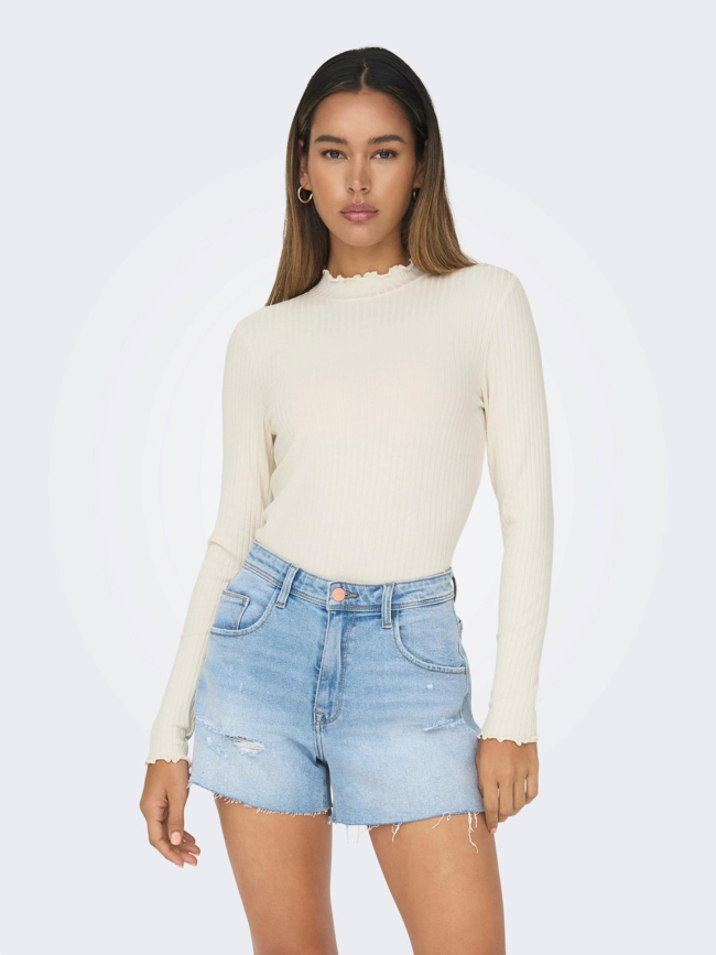 Top fransiska ivoire femme - JDY