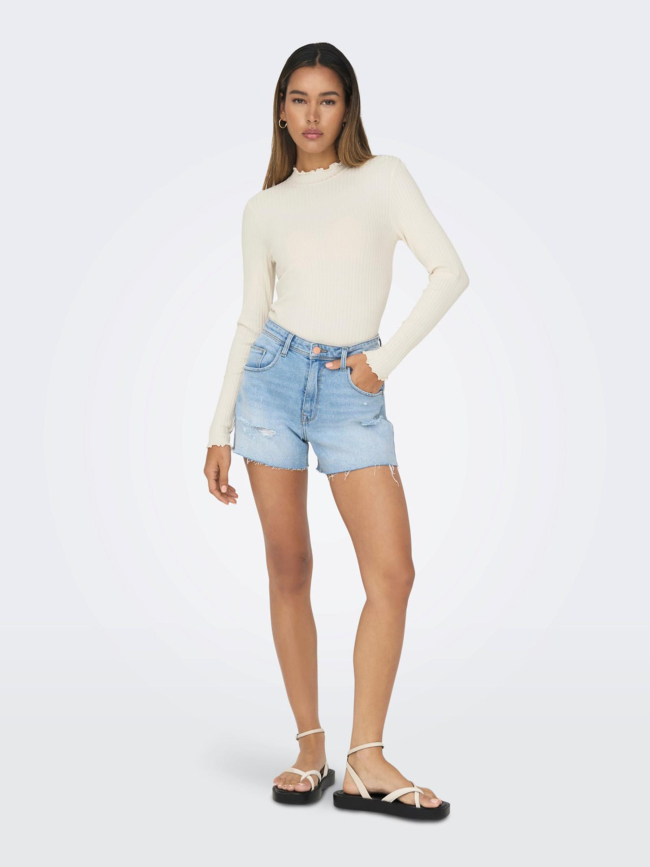 Top fransiska ivoire femme - JDY