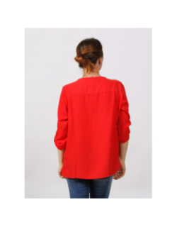 Blouse divya manche 3/4 rouge femme - JDY