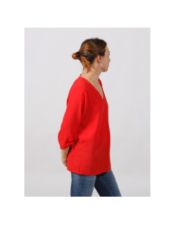 Blouse divya manche 3/4 rouge femme - JDY