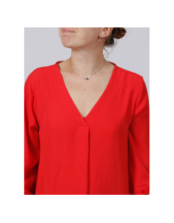 Blouse divya manche 3/4 rouge femme - JDY