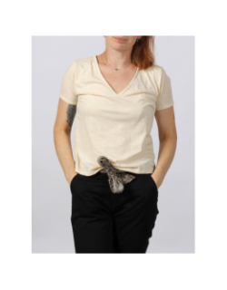 T-shirt dora glitter beige femme - Jdy