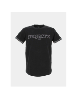 T-shirt logo brodé noir homme - Project X Paris