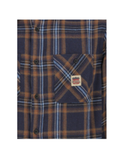 Chemise à carreaux plaid marron homme - Von Dutch