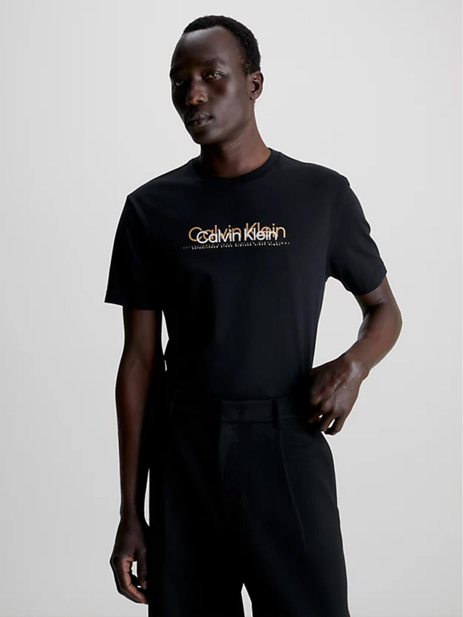 T shirt calvin klein hotsell noir homme