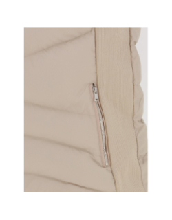 Doudoune sans manche eve beige femme - Tiffosi