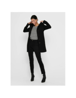 Manteau à capuche sedona light noir femme - Only