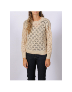 Pull ajouré letty structure beige femme - JDY