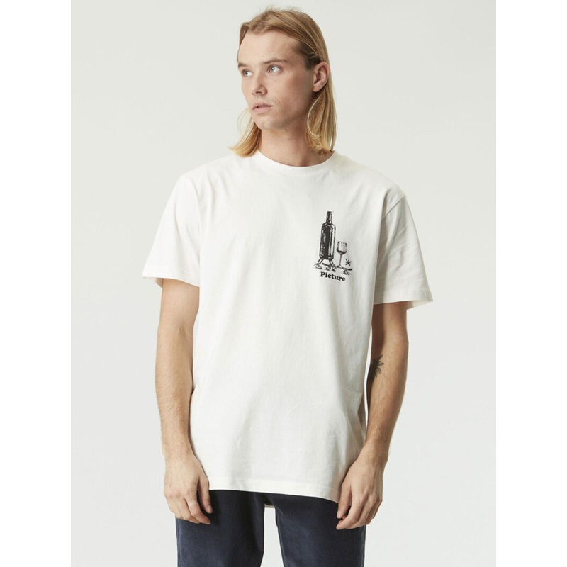 T-shirt dad & son wine rider blanc homme - Picture