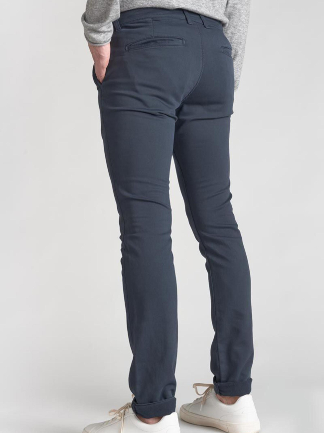 Pantalon chino kurt eclipse bleu homme - Le Temps Des Cerises