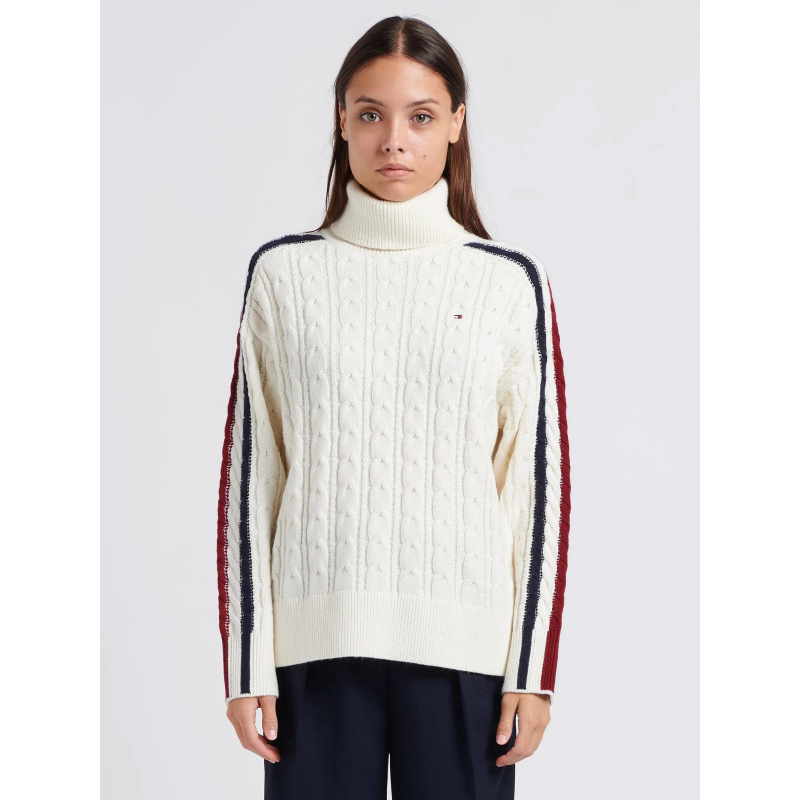 Pull-over Tommy Hilfiger Blanc taille M International en Coton - 40762145